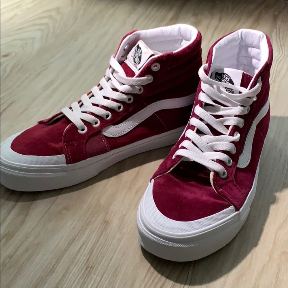 Brand new velvet high top vans